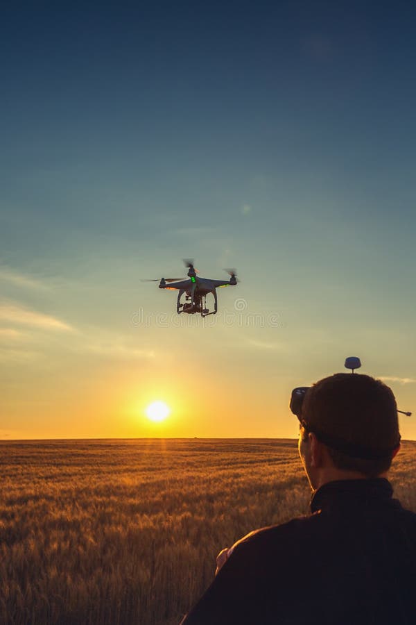 Varna, Bulgaria - June 23 ,2015: Flying drone quadcopter Dji Phantom stock photos Varna, Bulgaria - June 23 ,2015: Flying drone quadcopter Dji Phantom stock photos