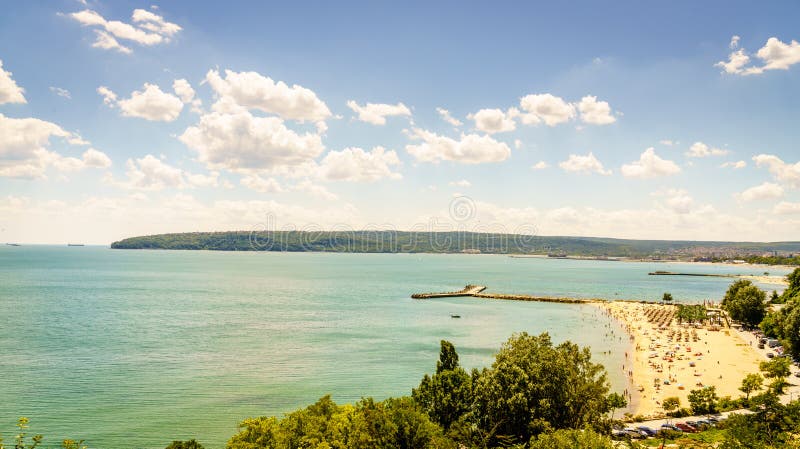 Varna coastline stock photo. Image of resort, destination - 113887500