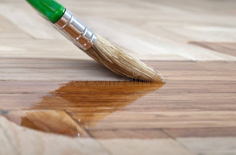 Varnish brush stock images