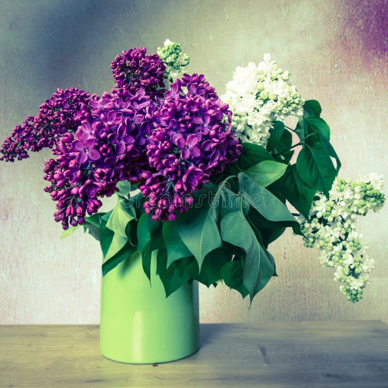 vase lilas photos libres de droits vase lilas photos libres de droits