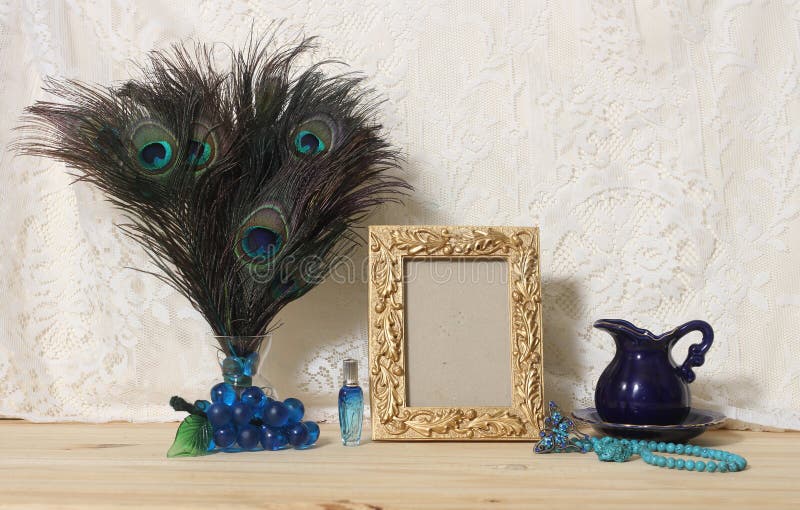 XL Peacock Feather Decoration 