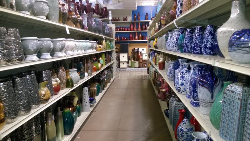 Vase On Shelves Selling Editorial Stock Image Image Of Lifestyle
