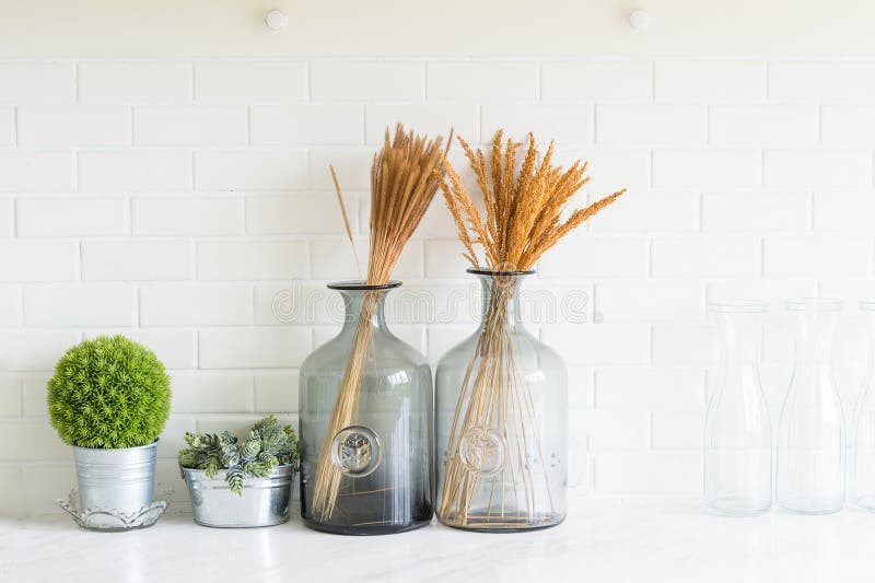 Vase on the table in the room