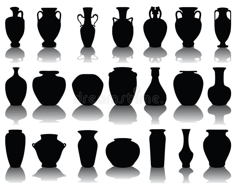 Vases and jars, stock illustration. Illustration of ancient 33286504