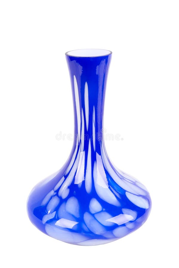 Vaso de vidro azul fotos de stock