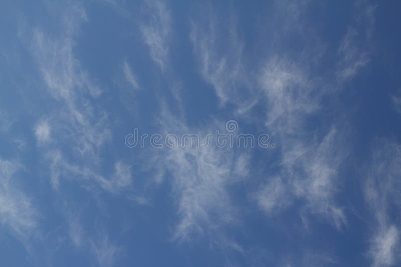 The Vast Blue Sky and Clouds Sky. Blue Sky Background with Tiny Clouds