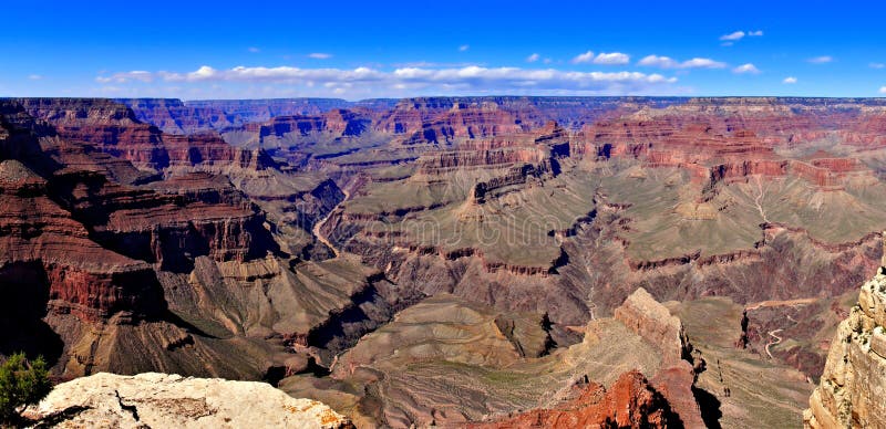 Majestic Panoramic Scenic South Rim Grand Canyon N Stock Image - Image ...