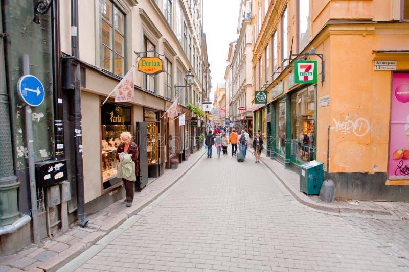 Vasterlanggatan street in Stockholm