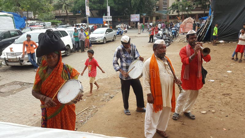 Vasudev sångare av maharashtraen royaltyfri fotografi Vasudev sångare av maharashtraen royaltyfri fotografi