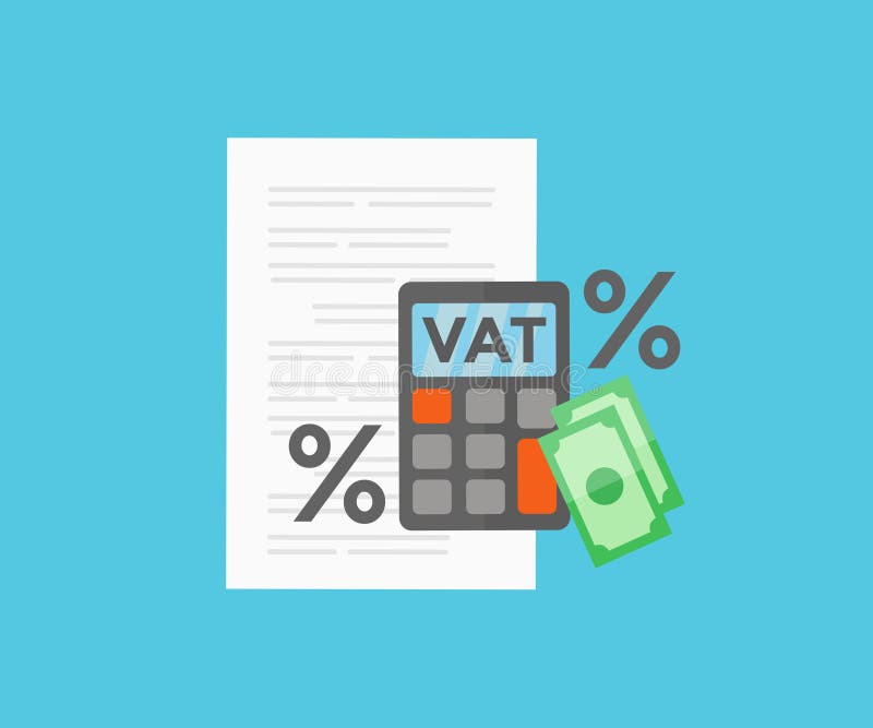 vat-value-added-tax-concept-and-calculator-logo-design-finance