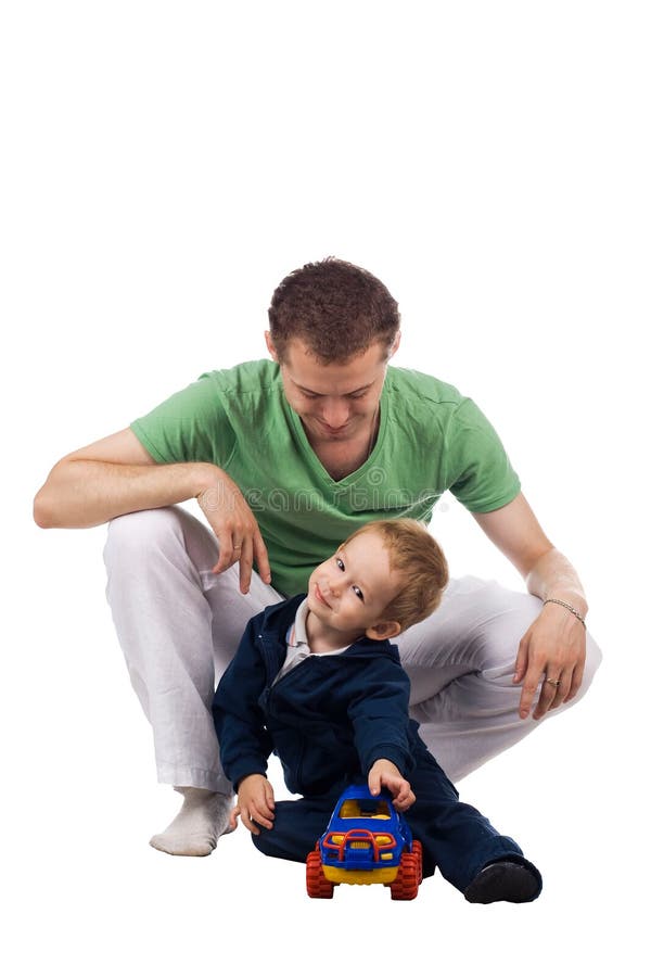 Vater mit Kind lizenzfreies stockbild Vater mit Kind lizenzfreies stockbild