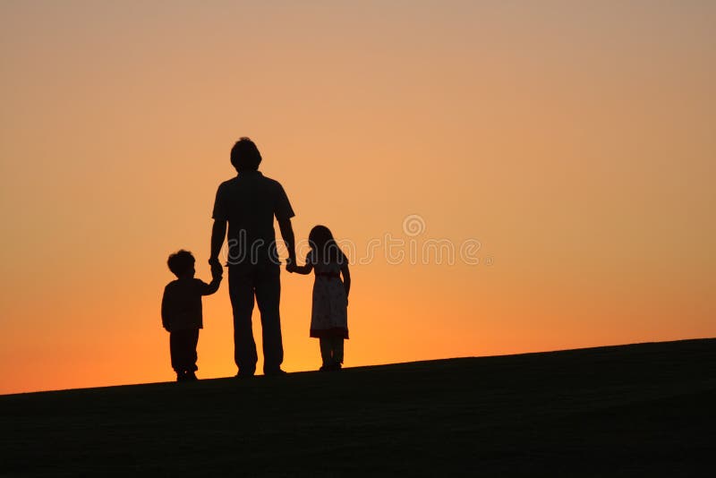 Vater mit Kindern Vater mit Kindern