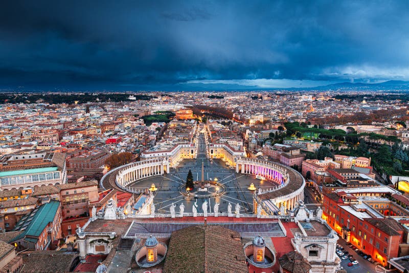 Vatican City State surrounded by Rome, Italy