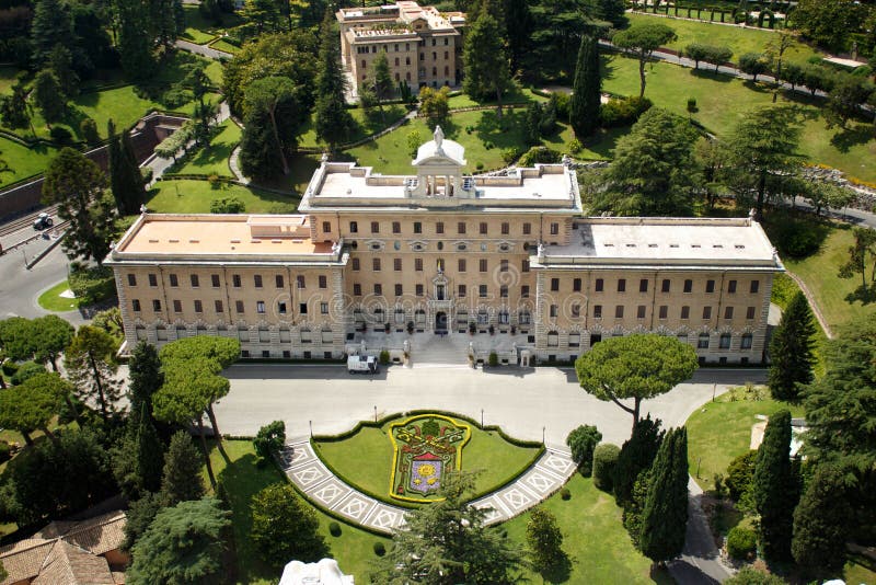 Vatican Gardens Pope Residence Stock Photo Image of history