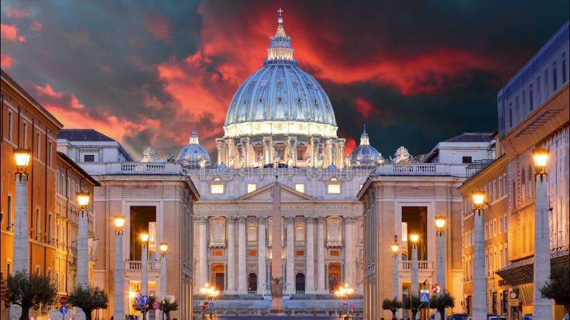 Vaticano, Roma, St Peter Basilica, lapso de tiempo