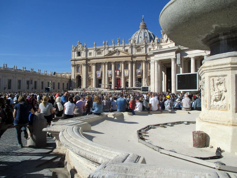 Vatikan-Quadrat-Heiliges Peter Mass Pope Francis Roma Italien stockbilder Vatikan-Quadrat-Heiliges Peter Mass Pope Francis Roma Italien stockbilder