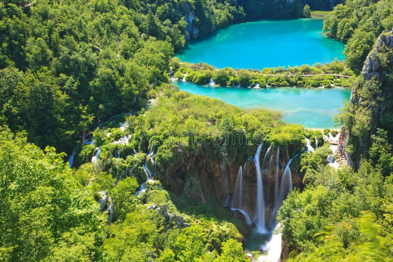vattenfall för croatia nationalparkplitvice royaltyfri fotografi vattenfall för croatia nationalparkplitvice royaltyfri fotografi