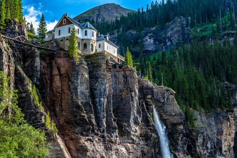 Vattenfall i Telluride, Colorado arkivfoton Vattenfall i Telluride, Colorado arkivfoton