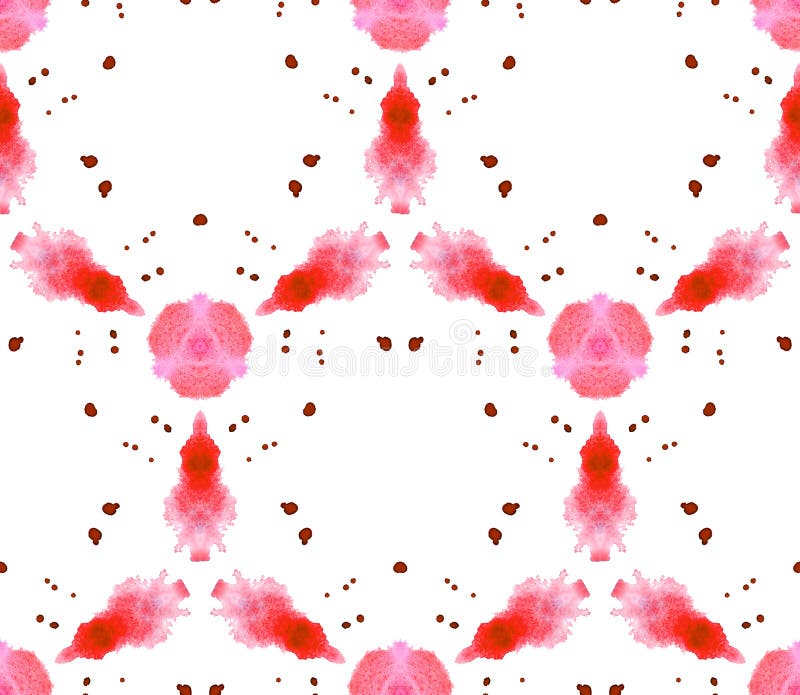 Vattenfärg för modell för Duotone retrowave som rosa sömlös är röd och stock illustrationer Vattenfärg för modell för Duotone retrowave som rosa sömlös är röd och stock illustrationer