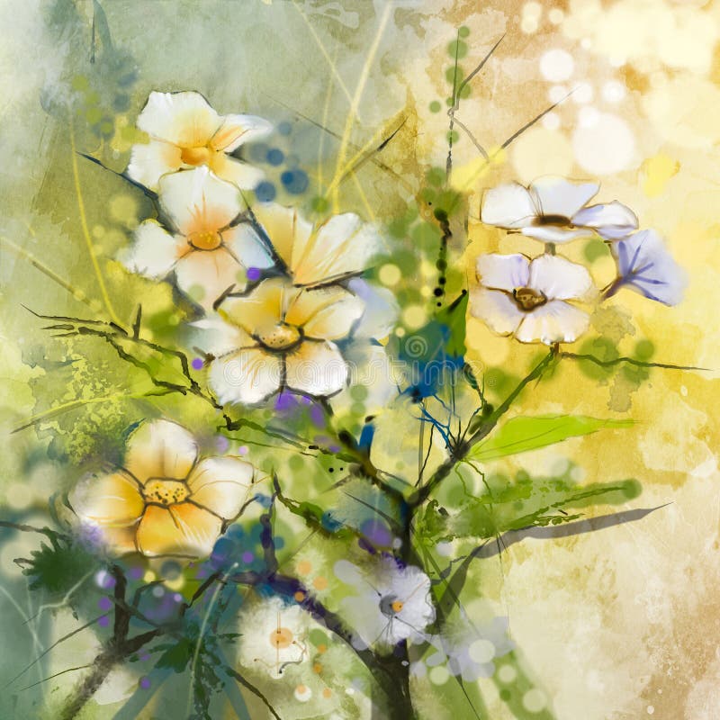Vattenfärg som målar körsbärsröda blomningar, japansk körsbär, rosa Sakura vektor illustrationer