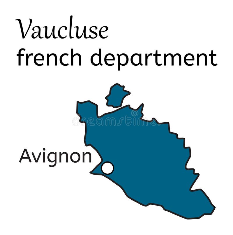 Vaucluse French Department Map Stock Vector - Illustration of physical ...