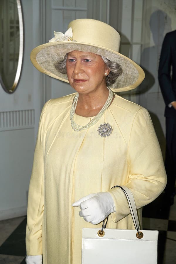 Vaxdiagram för drottning Elizabeth II arkivbilder Vaxdiagram för drottning Elizabeth II arkivbilder