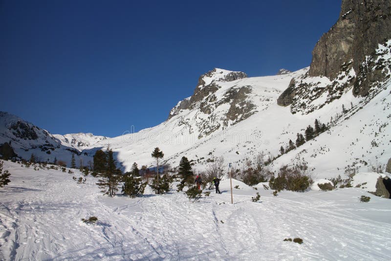 Studní údolie v vysoký tatry, slovensko.