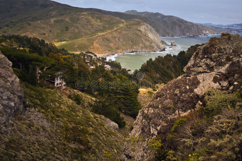 Vea El Océano Pacífico Grande California De Sur Foto de archivo
