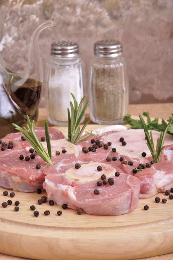 The veal osso buco stock image. Image of leeks, rocket 24844331