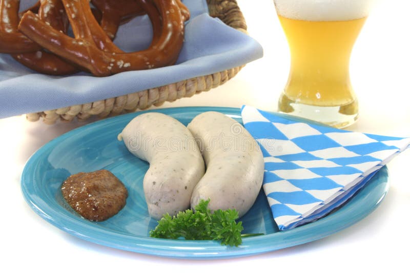Veal sausage stock image. Image of white, festival, beverage 15144867