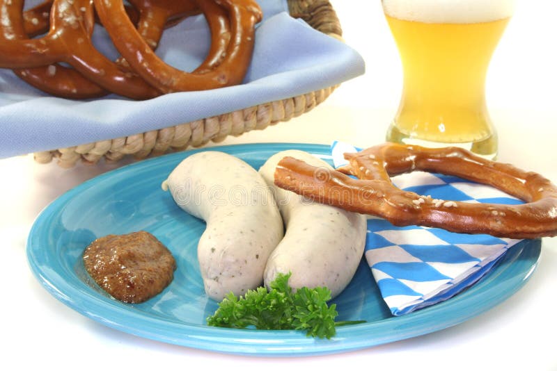 Veal sausage stock image. Image of bavaria, established 15409425
