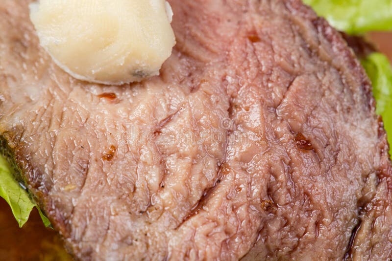 Veal slices of medium rare stock image. Image of tasty 101918679