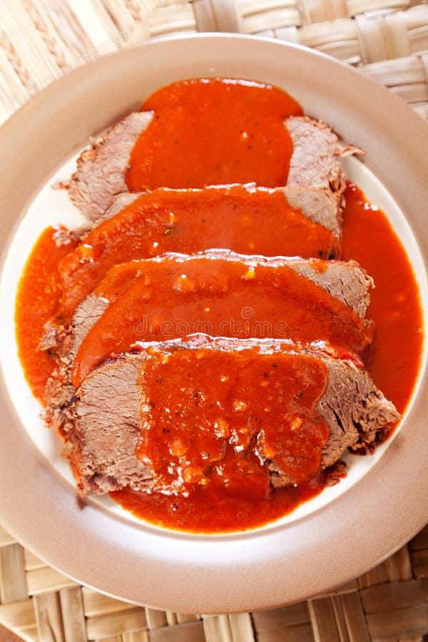 Veal with tomato sauce stock image. Image of 1000015730 49344145