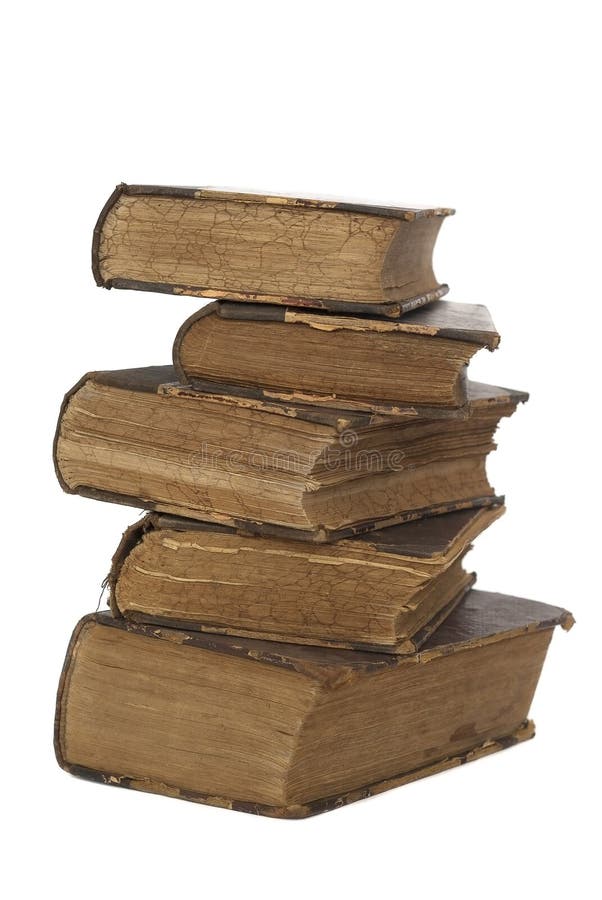 Vecchi libri isolati immagine stock libera da diritti Vecchi libri isolati immagine stock libera da diritti