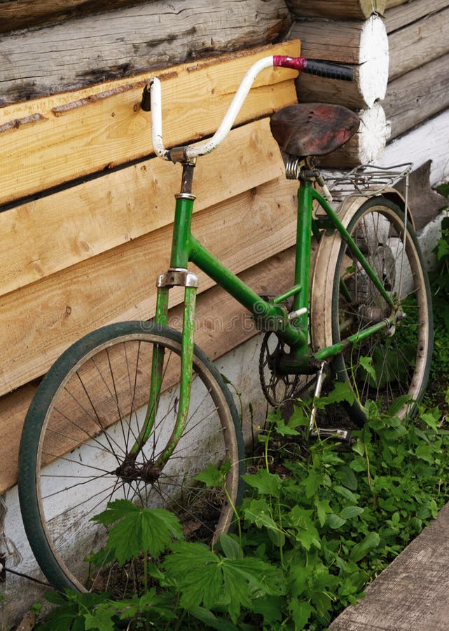 Bicicletta vecchia fotografie stock libere da diritti