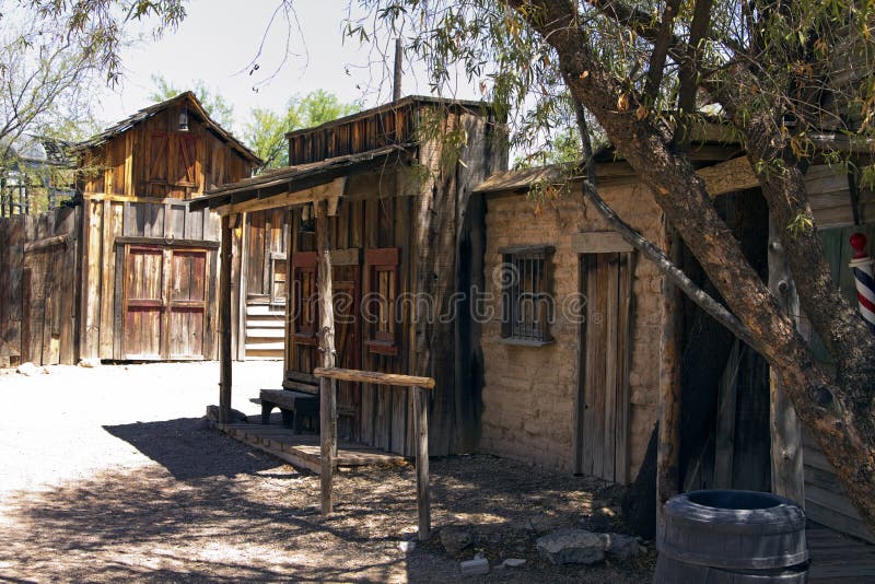 Rugged old abandoned wild west town in southern Arizona, USA. Rugged old abandoned wild west town in southern Arizona, USA