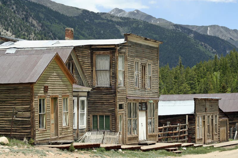 The remains of a ghost town in the Rocky Mountains. Many towns were built around the mining industry, and later abandoned. The remains of a ghost town in the Rocky Mountains. Many towns were built around the mining industry, and later abandoned.