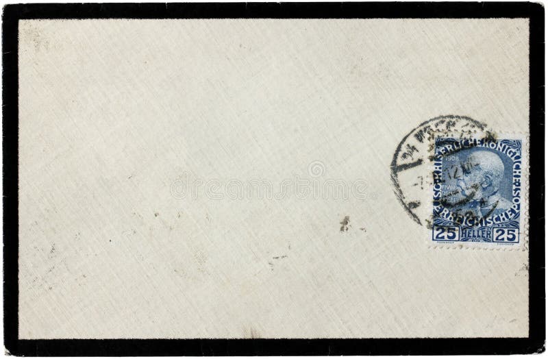 Vecchia copertura della posta immagine stock Vecchia copertura della posta immagine stock