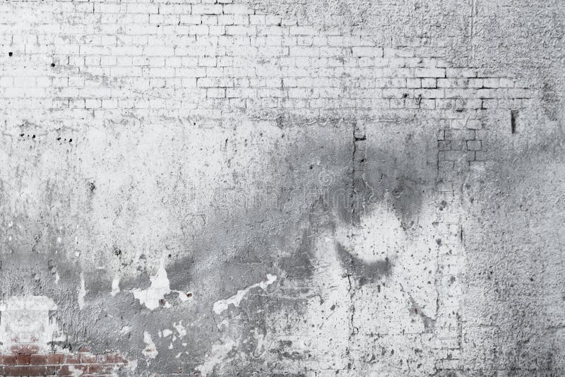 Vecchia priorità bassa concreta incrinata del muro di mattoni illustrazione vettoriale
