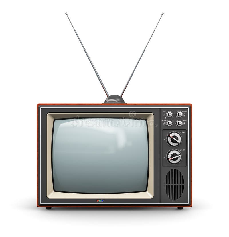 Vecchia TV royalty illustrazione gratis Vecchia TV royalty illustrazione gratis