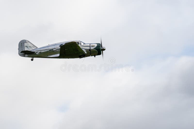 VECCHIO AVVISO, BEDFORDSHIRE, UK, 6 OTTOBRE 2019 Spartan 7W Executive NC17633 Race Day a Shuttleworth fotografie stock VECCHIO AVVISO, BEDFORDSHIRE, UK, 6 OTTOBRE 2019 Spartan 7W Executive NC17633 Race Day a Shuttleworth fotografie stock