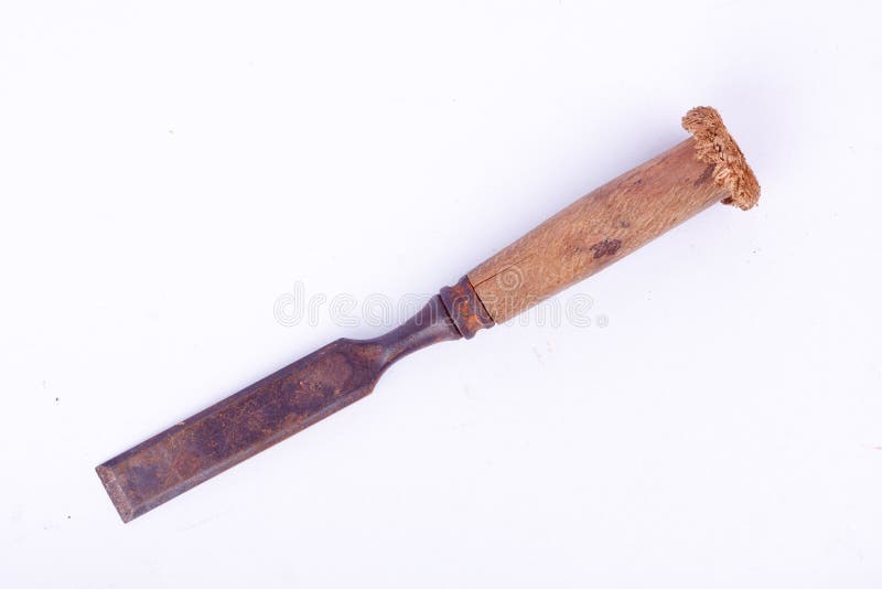 Vecchio legno piano usato medio dello scalpello che scolpisce gli strumenti di falegnameria sullo strumento bianco di carpenteria fotografie stock Vecchio legno piano usato medio dello scalpello che scolpisce gli strumenti di falegnameria sullo strumento bianco di carpenteria fotografie stock