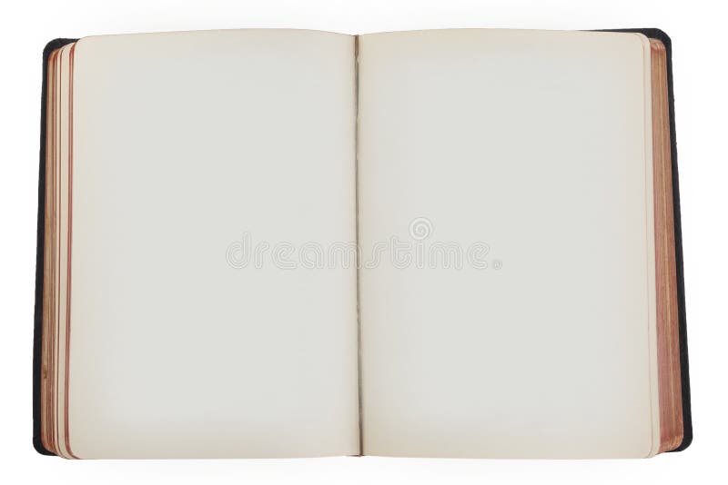 Vecchio libro aperto con le pagine vuote immagini stock libere da diritti Vecchio libro aperto con le pagine vuote immagini stock libere da diritti