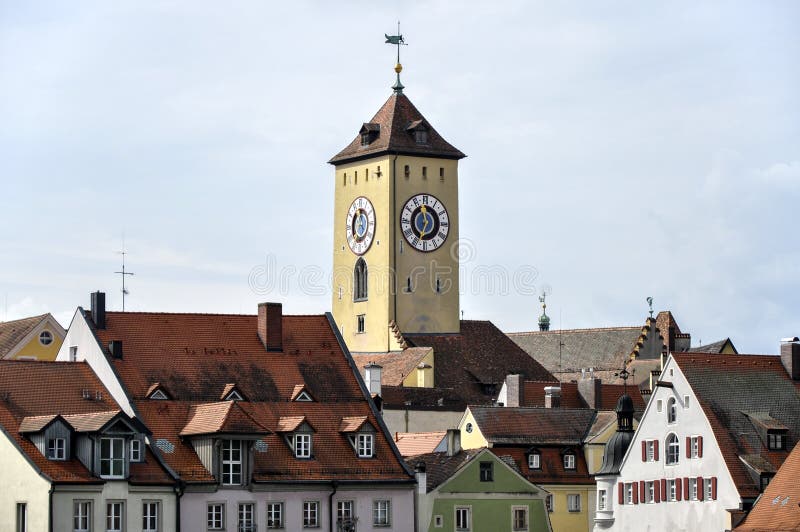 Vecchio municipio di Regensburg (Germania) immagine stock Vecchio municipio di Regensburg (Germania) immagine stock