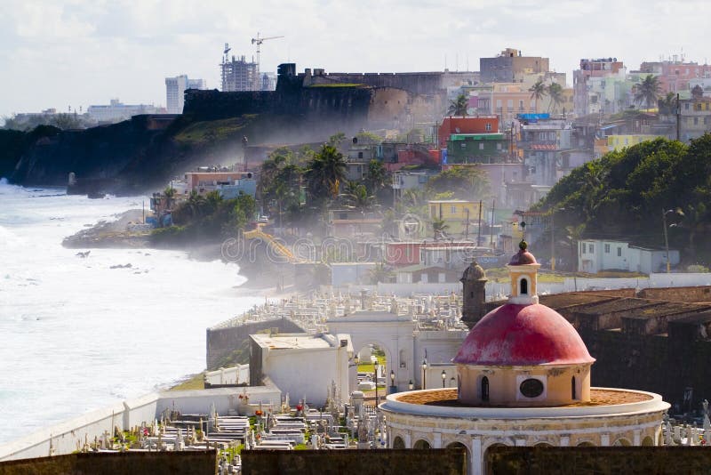 Vecchio San Juan, Porto Rico immagini stock Vecchio San Juan, Porto Rico immagini stock