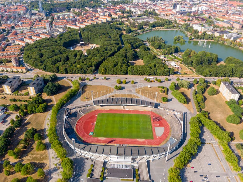 Vecchio stadio di calcio a Malmo, Svezia immagine stock libera da diritti Vecchio stadio di calcio a Malmo, Svezia immagine stock libera da diritti