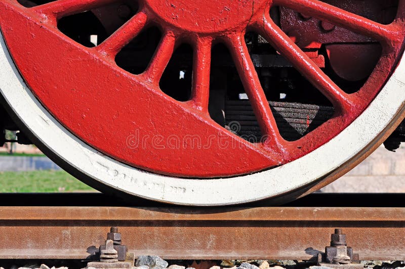 Vecchio treno a ruote fotografia stock libera da diritti