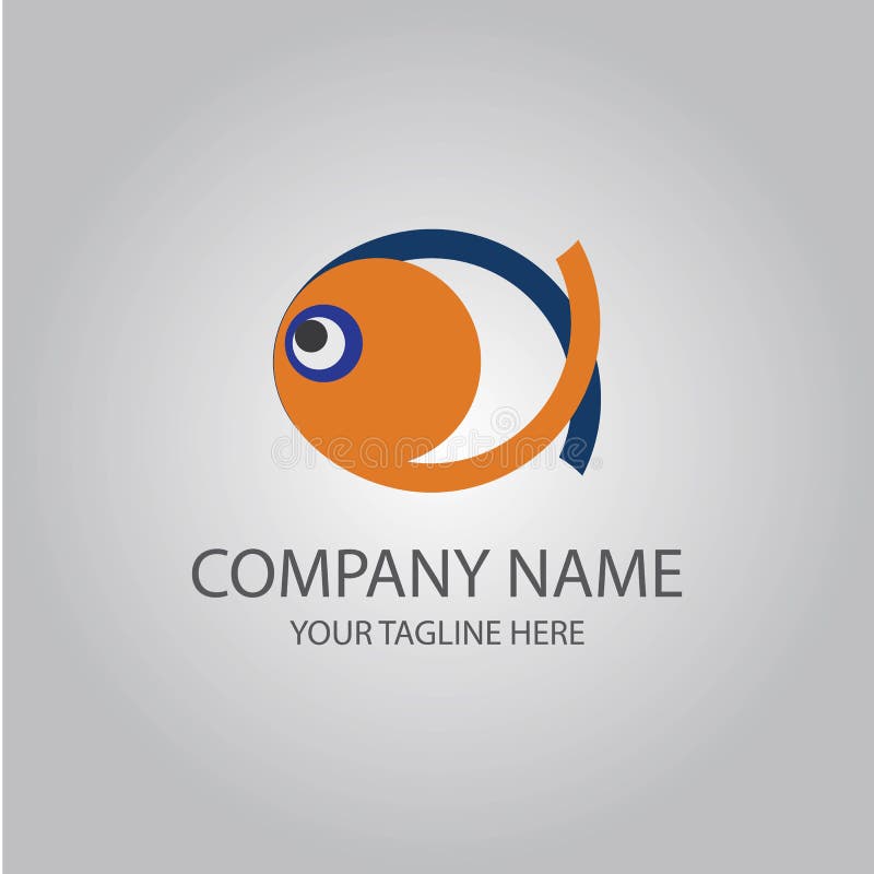 Vecteur abstrait de logo de poissons illustration stock Vecteur abstrait de logo de poissons illustration stock