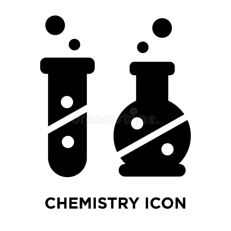 Vecteur D Icone De Chimie D Isolement Sur Le Fond Blanc Concept De Logo Illustration De Vecteur Illustration Du Noir Ligne