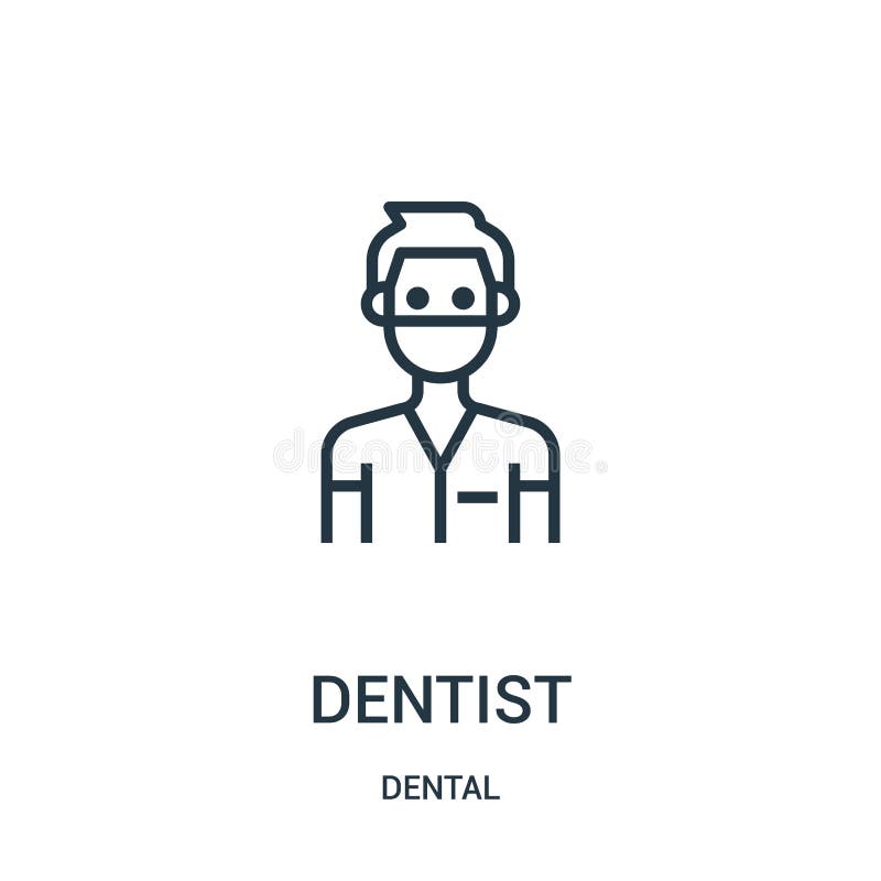 vecteur d'ic?ne de dentiste de la collection dentaire Ligne mince illustration de vecteur d'ic?ne d'ensemble de dentiste Symbole illustration libre de droits vecteur d'ic?ne de dentiste de la collection dentaire Ligne mince illustration de vecteur d'ic?ne d'ensemble de dentiste Symbole illustration libre de droits